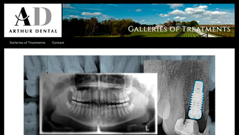 Arthur Dental Dalleries Website