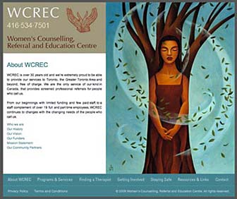 WCREC Website home page