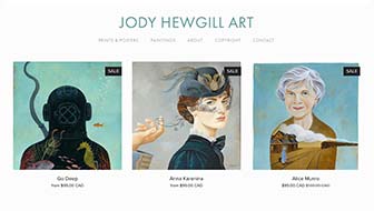 Jody Hewgill Art Website