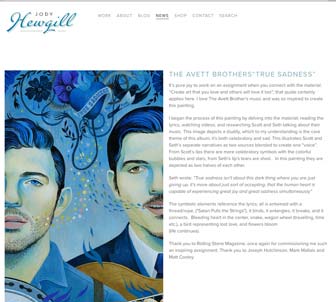 Jody Hewgill Illustration Website Books page